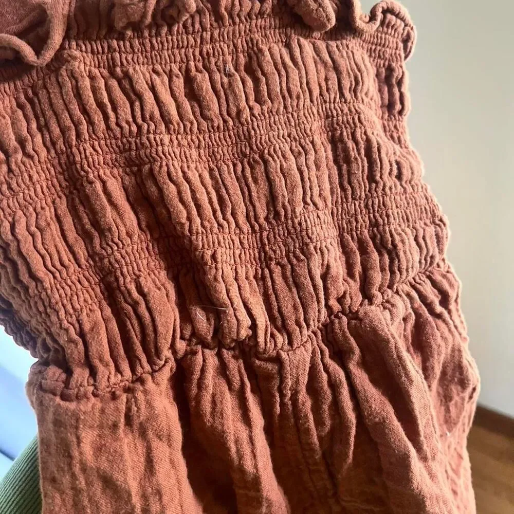 Old-navy Brown and Orange Playsuit-romper